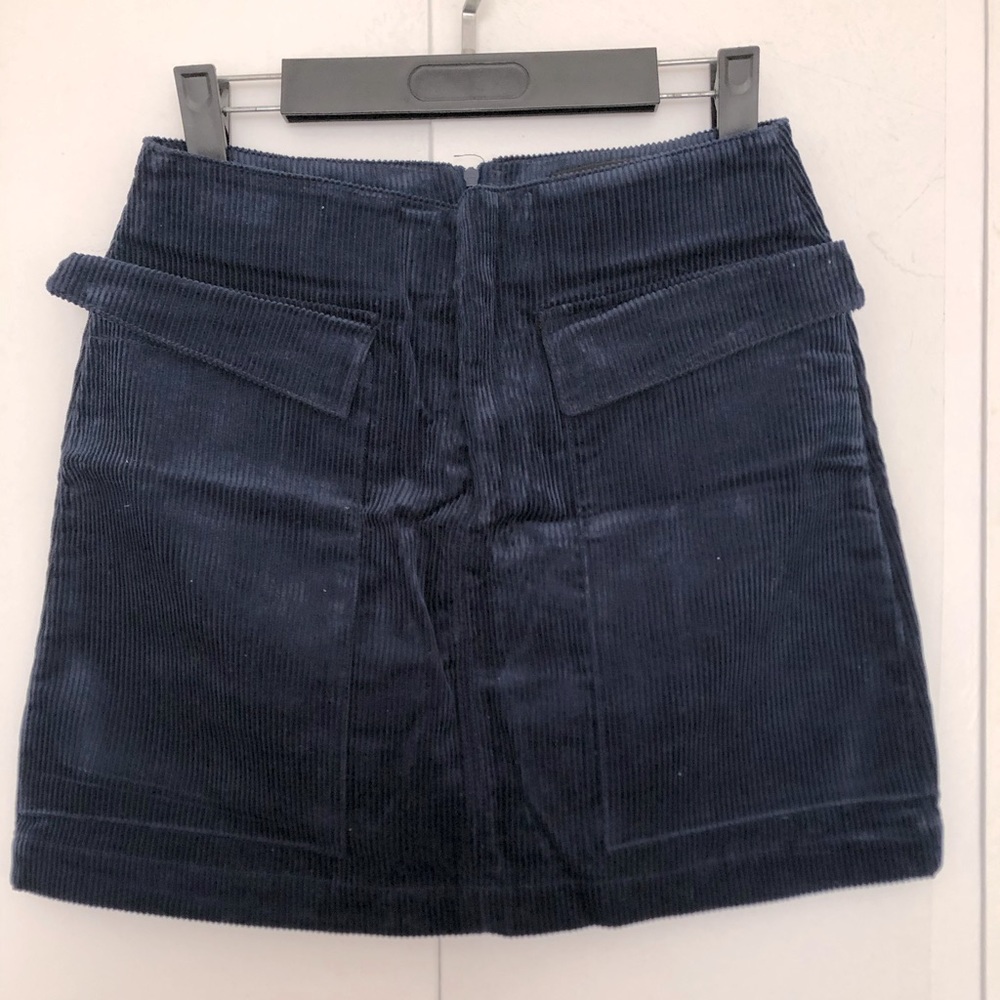 Zara Women Corduroy Front Pockets Mini Pencil Skirt Size S NWOT 💙